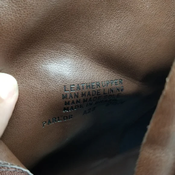 Antonio Melani brown leather ankle/chunky heel boots 9.5 M - Picture 12 of 13